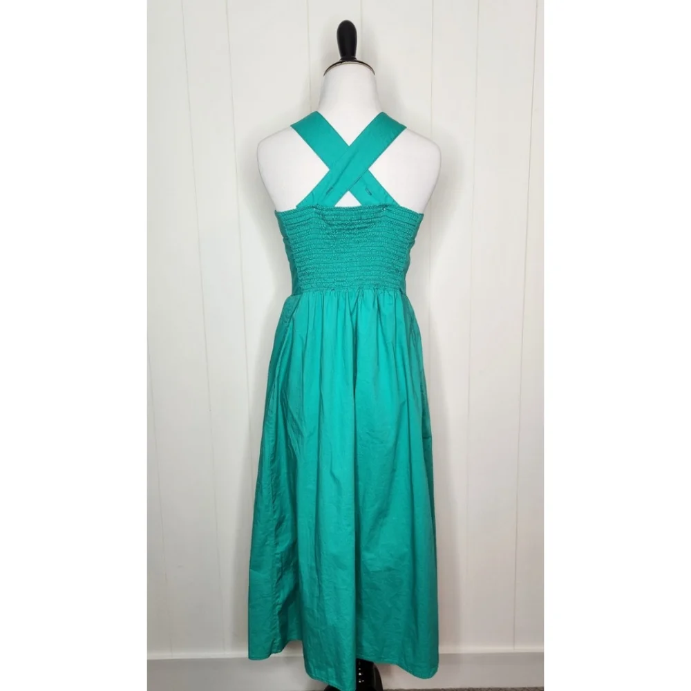 Michelle McDowell Green Arden Midi Dress Women's Size Small - Picture 6 of 8